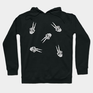 Peace Sign Skeleton Hands Hoodie